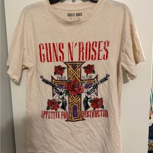 Guns N' Roses Cream Graphic Tee